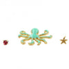 Ocean Gem Octopus Starfish Earring Set