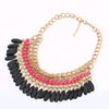 Crystal Choker Statement Bib Necklace