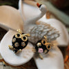 Exquisite Cute Glaze Bird Owl Stud Earrings